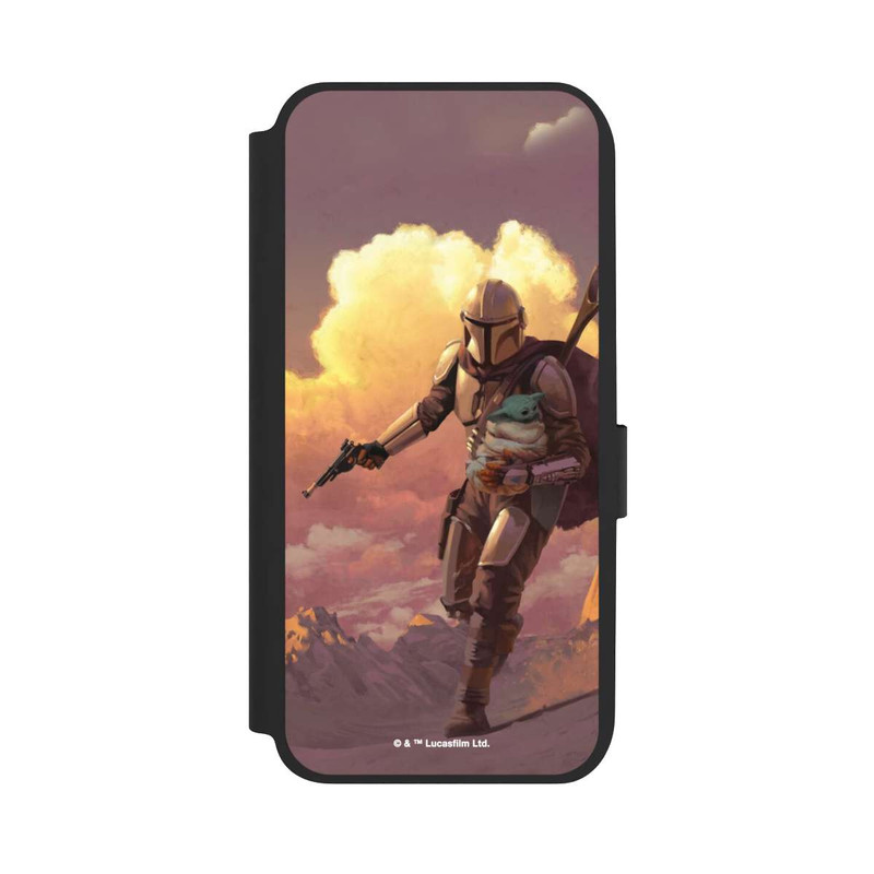 Galaxy A14 5G NIVOflip Les nuages ​​du coucher du soleil Mandalorien et Grogu