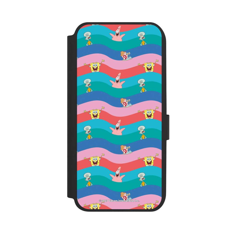 Galaxy A14 5G NIVOflip Vagues colorées des amis de Bob l'éponge