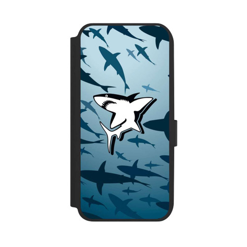 Samsung Galaxy A14 5G NIVOflip Haie Muster Blau