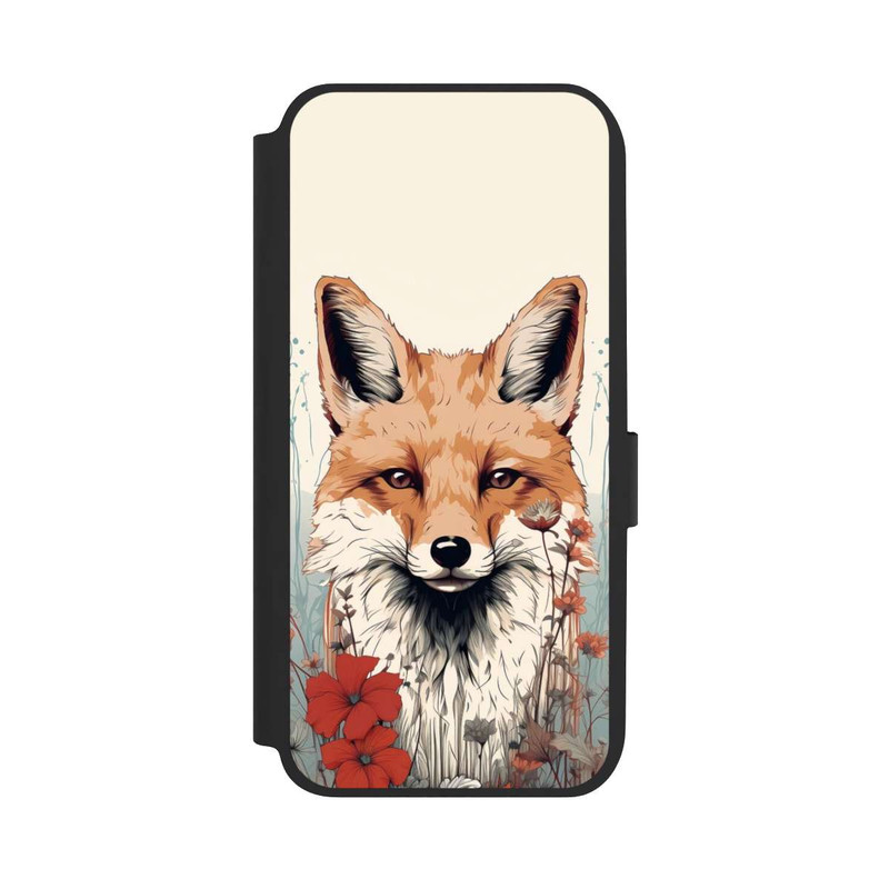 Galaxy A14 5G NIVOflip Renard avec des fleurs