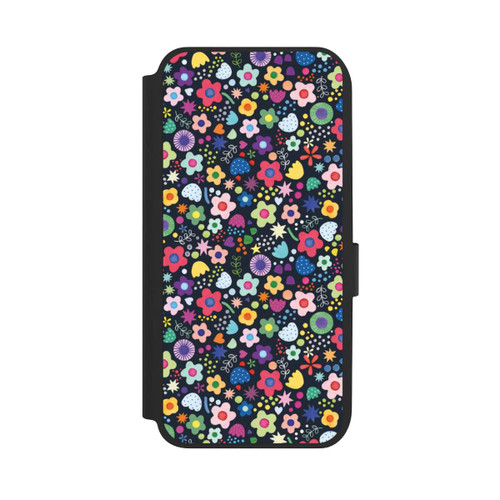 Samsung Galaxy A14 5G NIVOflip Psychedelic Flowers Multi Black