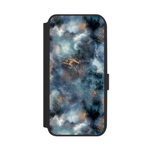 Samsung Galaxy A14 5G NIVOflip Smoky Marble Watercolor Navy