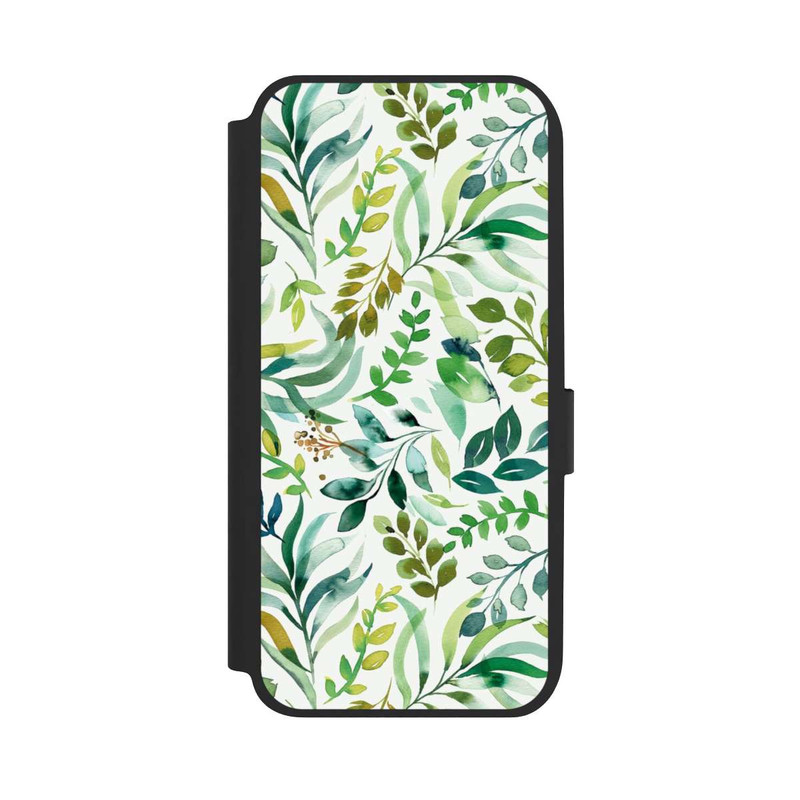 Galaxy A14 5G NIVOflip Watercolor Palms Leaves Botanical Green