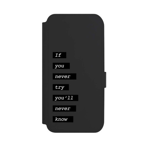 Samsung Galaxy A14 5G NIVOflip If You Try Black Transparent