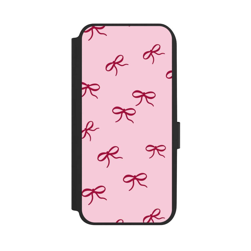 Galaxy A14 5G NIVOflip Schleifen Muster Rot Pink