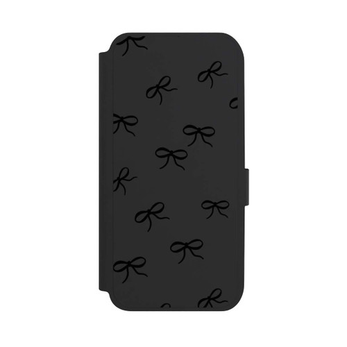 Samsung Galaxy A14 5G NIVOflip Schleifen Muster Schwarz Transparent