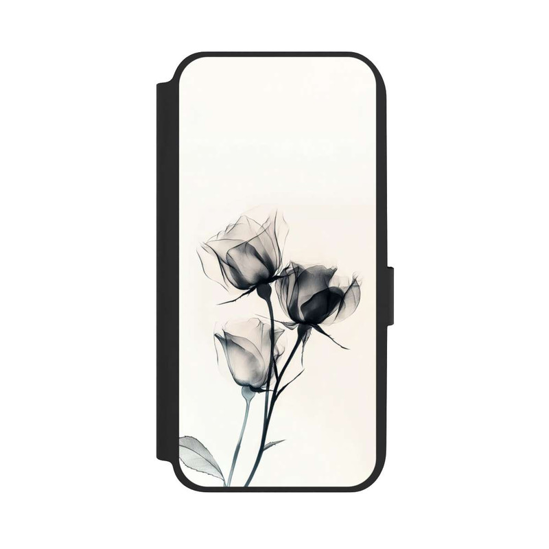 Galaxy A14 5G NIVOflip Schwarze Blume