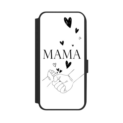 Samsung Galaxy A14 5G NIVOflip Muttertag Line Art Hände Schwarz Weiß