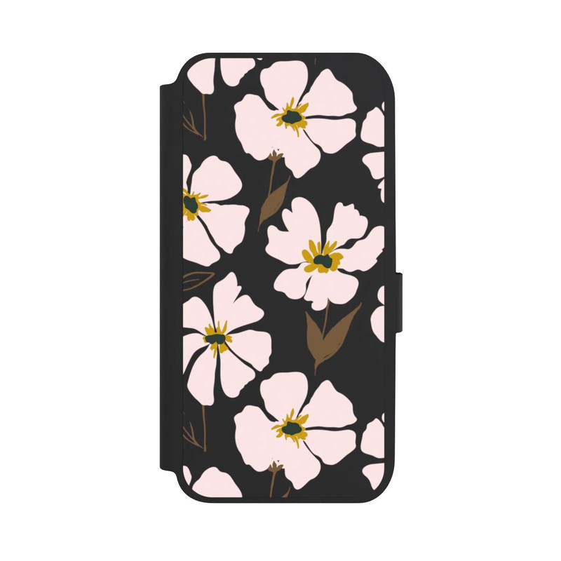 Galaxy A14 5G NIVOflip Simple Pastell Flowers Rose Transparent
