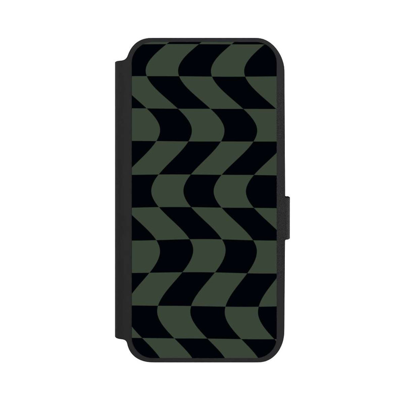 Galaxy A14 5G NIVOflip Karomuster Grün Schwarz