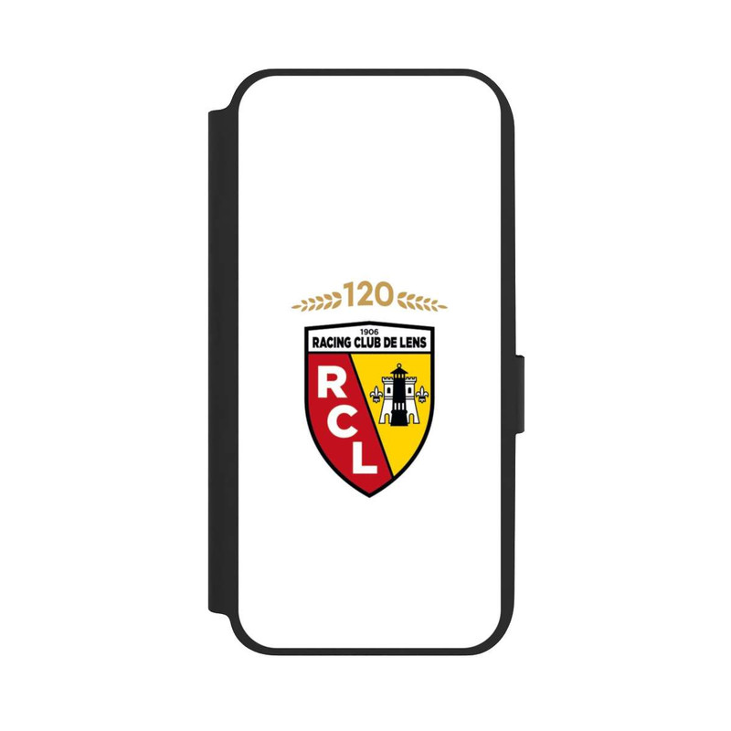 Galaxy A14 5G NIVOflip RC Lens 120 Jahre Jubiläums Logo weiß