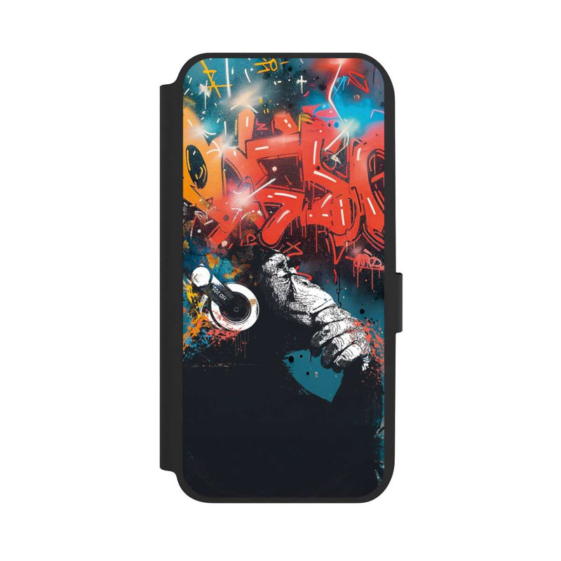 Galaxy A14 5G NIVOflip Affe Stereo Kopfhörer Graffiti Street Art