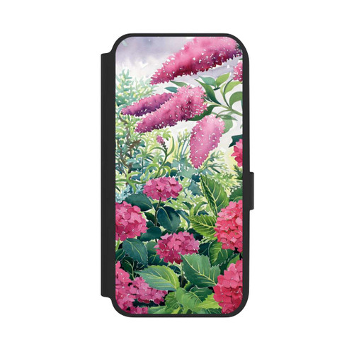 Samsung Galaxy A14 5G NIVOflip Garden Hydrangeas and Buddleia by Christopher Ryland
