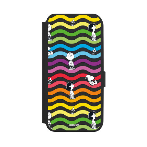 Samsung Galaxy A14 5G NIVOflip Snoopy Pattern Rainbow Transparent
