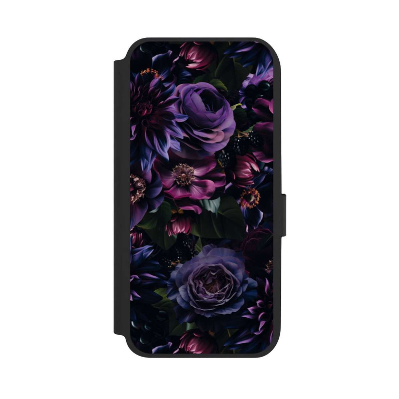 Galaxy A14 5G NIVOflip Dark Purple Flowers