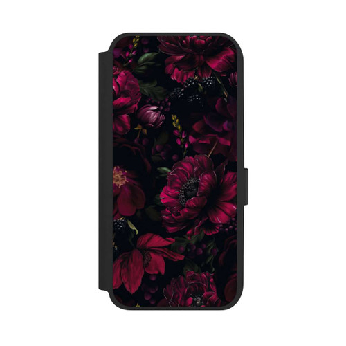 Samsung Galaxy A14 5G NIVOflip Dunkle Rote Blumen Liebe