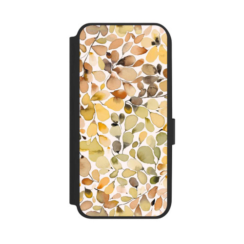 Samsung Galaxy A14 5G NIVOflip Eukalyptus Aquarellblätter Braun Herbst