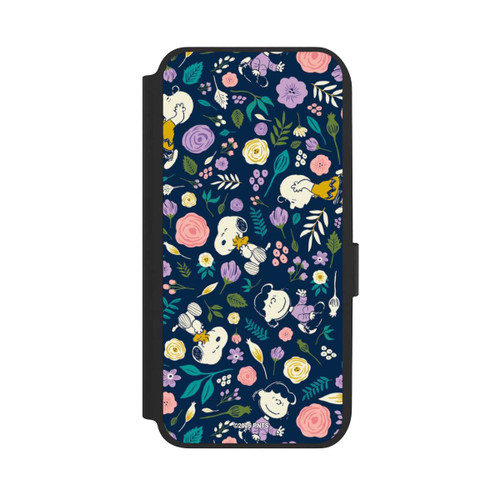 Samsung Galaxy A14 5G NIVOflip Peanuts Dark Flower Pattern