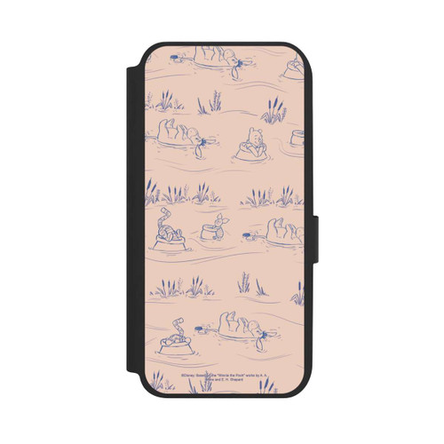 Samsung Galaxy A14 5G NIVOflip Winnie the Pooh Retro Pattern Bridges Pink