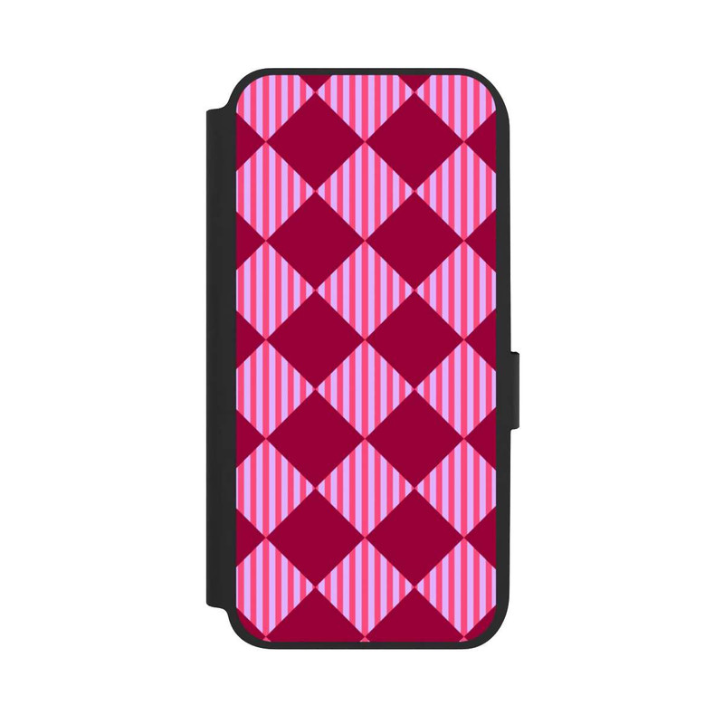 Galaxy A14 5G NIVOflip Diamond Pattern Red Pink