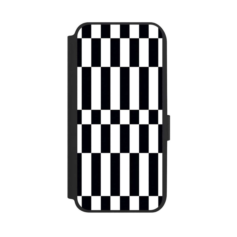 Galaxy A14 5G NIVOflip Checked Abstract Bold Black and White Color Block