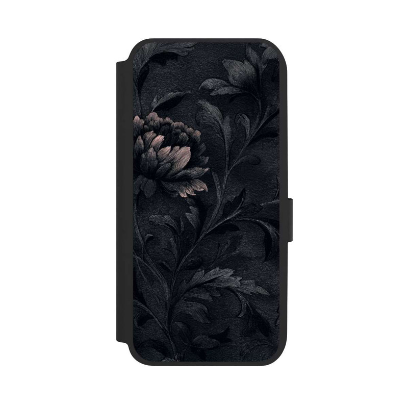 Galaxy A14 5G NIVOflip Dunkles Blumenmuster Vintage