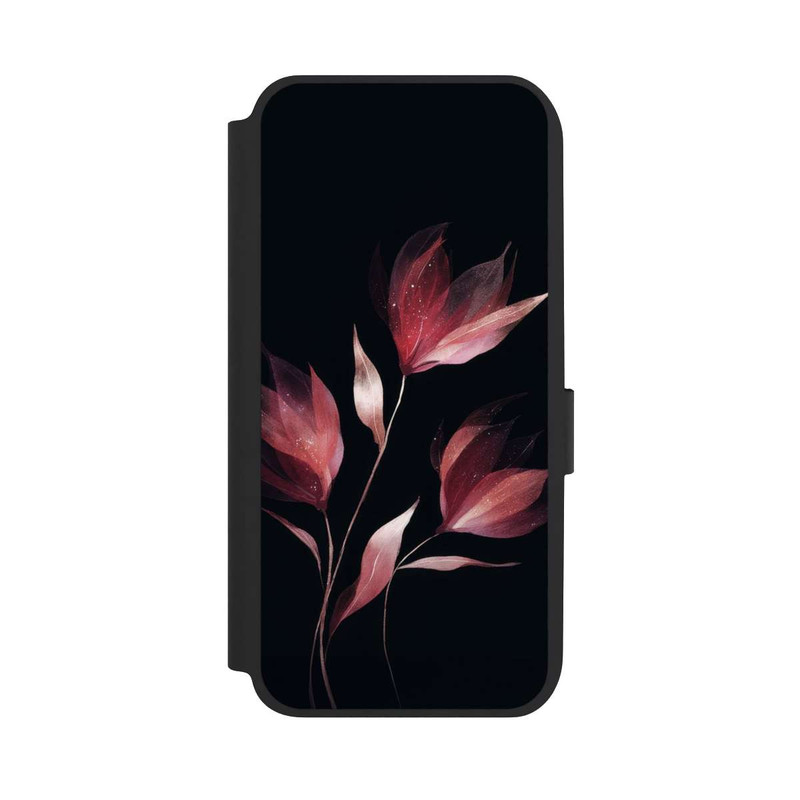 Galaxy A14 5G NIVOflip Burgunderrote Blume Negativ