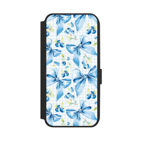 Samsung Galaxy A14 5G NIVOflip Blaue Schleifen und Blaubeeren mit KI