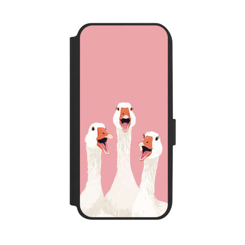 Samsung Galaxy A14 5G NIVOflip Drei Gänse Rosa mit KI