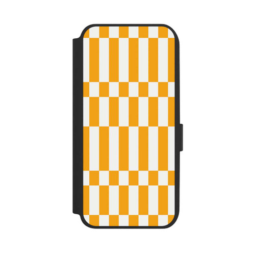 Samsung Galaxy A14 5G NIVOflip Motif à Carreaux d'Été Jaune Vif