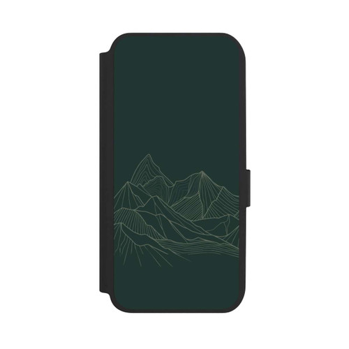 Samsung Galaxy A14 5G NIVOflip Berg Line Art Grün