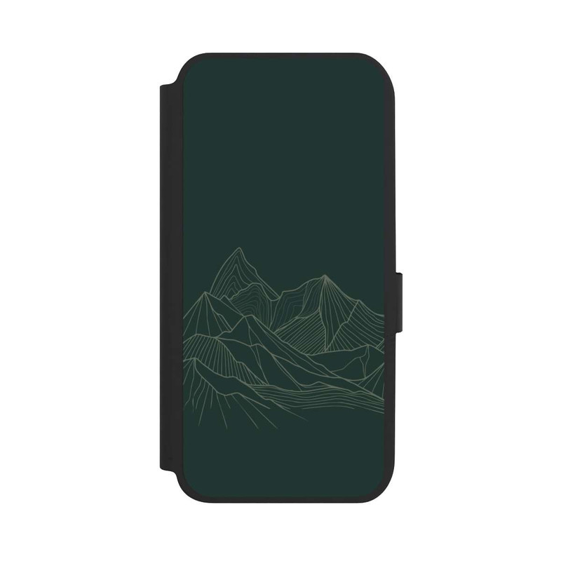 Galaxy A14 5G NIVOflip Berg Line Art Grün