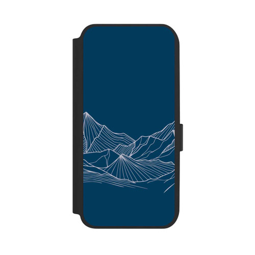 Samsung Galaxy A14 5G NIVOflip Blue Mountain Contour Lines