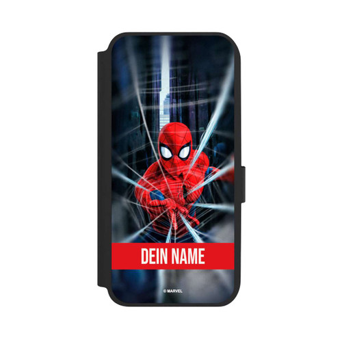 Samsung Galaxy A14 5G NIVOflip Spiderman Webs in Action Personalisierbar