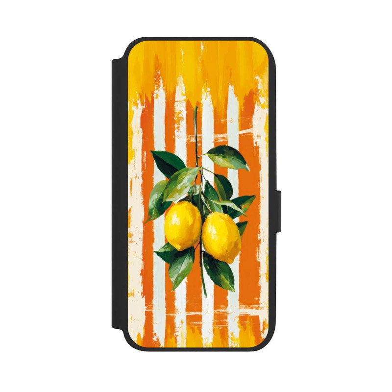 Galaxy A14 5G NIVOflip Summer Lemons on Stripes with AI