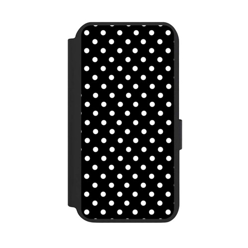 Samsung Galaxy S23 NIVOflip Polka Dots Schwarz und Weiß