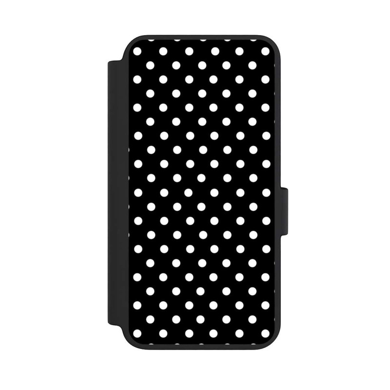 Galaxy S23 NIVOflip Confettis blancs sur fond noir