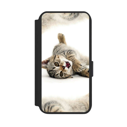 Samsung Galaxy S23 NIVOflip Sich wälzende Katze