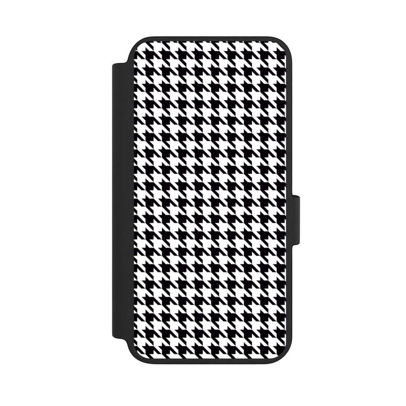Galaxy S23 NIVOflip Houndstooth black-white