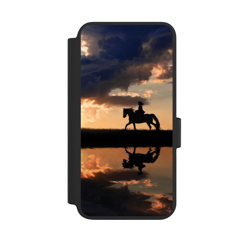Galaxy S23 NIVOflip Randonnée à Cheval au Crépuscule
