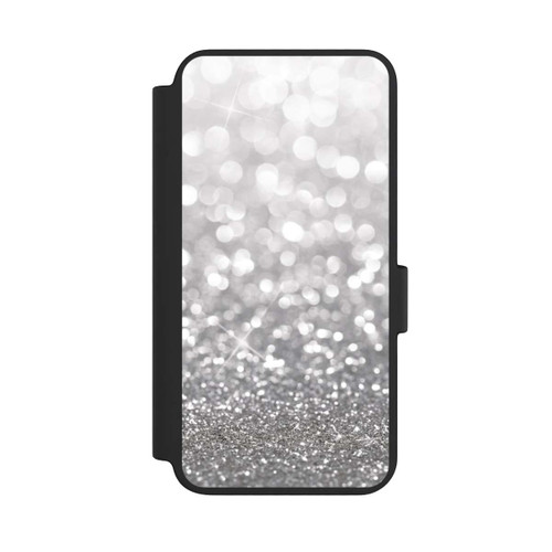 Samsung Galaxy S23 NIVOflip Pluie de Paillettes Argentées Look