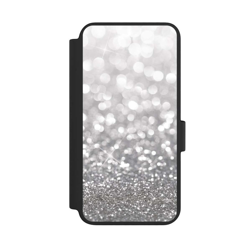 Galaxy S23 NIVOflip Pluie de Paillettes Argentées Look
