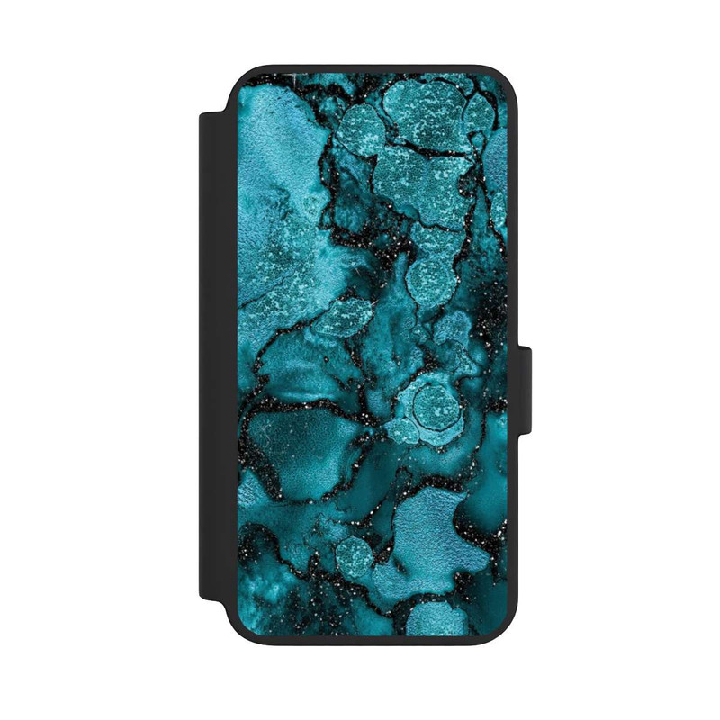 Galaxy S23 NIVOflip  Blauer Glitzerlook