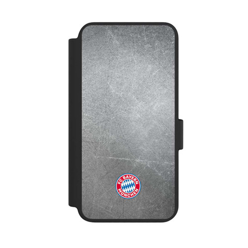 Samsung Galaxy S23 NIVOflip Klassisches FCB Logo Klein - Bunt auf Metalllook