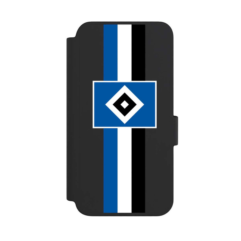 Galaxy S23 NIVOflip HSV Streifen - Blau-Weiß-Schwarz - ohne Hintergrund
