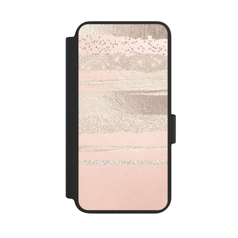 Galaxy S23 NIVOflip Couches de paillettes (Rosé/Argent) Glitterlook