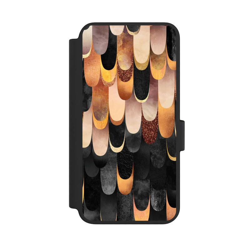Galaxy S23 NIVOflip Plumes Cuivre et Noir