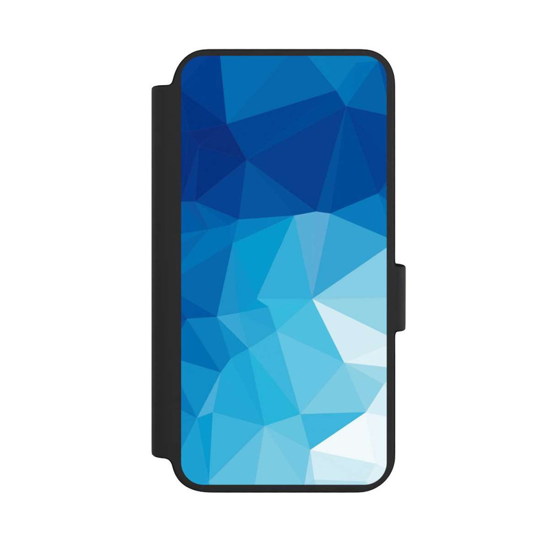 Galaxy S23 NIVOflip Polygonales blaues Mosaik