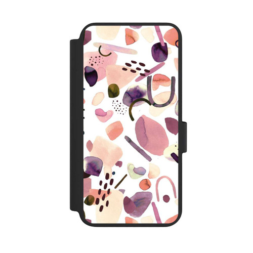 Samsung Galaxy S23 NIVOflip Watercolor Abstract Pieces Mauve