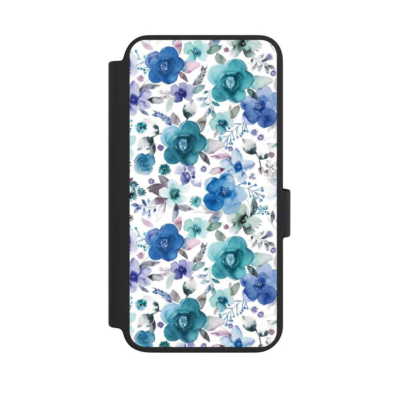 Galaxy S23 NIVOflip Winterblumensträuße Blau